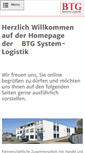 Mobile Screenshot of btg-systemlogistik.de